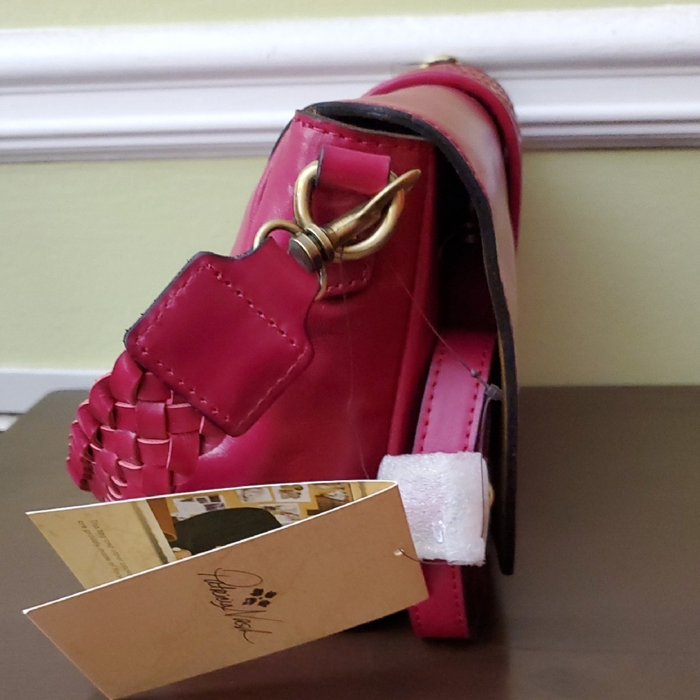 [Never used] Patricia Nash Leather Fuschia   Bag - Picture 2 of 11